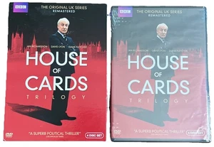 House of Cards Trilogy (NEW 4-Disc DVD Set) w/ Slipcover Original UK Series BBC - Picture 1 of 3