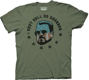 The Big Lebowski Movie Walter USA Flag I Don't Roll On Shabbas Men's T-Shirt MED - Picture 1 of 5
