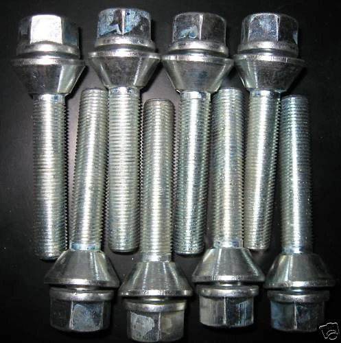 Kit 8 bulloni ruota flottanti autocentranti M12x1.25 Fiat Alfa Lancia - Immagine 1 di 1