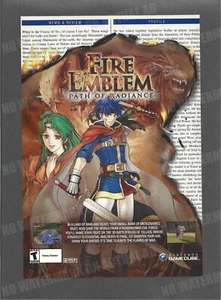 Fire Emblem Path of Radiance Nintendo Trade Print Magazine Ad Anime RPG GameCube - Picture 1 of 2