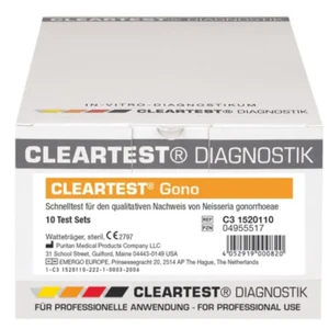Cleartest® Gono | Schnelltest | Gonorrhoe Antigen Nachweis 5/10/25er Tests - Bild 1 von 2