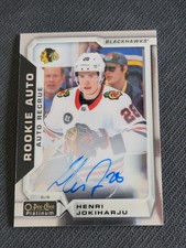 2018-19 OPC O-PEE-CHEE PLATINUM HENRI JOKIHARJU R-HJ ROOKIE AUTO RC AUTOGRAPH