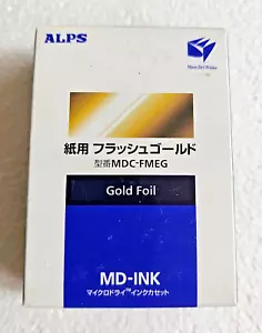 ALPS GOLD FOIL INK #MDC-FMEG - Replaces #105148-00 For Alps MD 5000 & 5500 - Picture 1 of 2