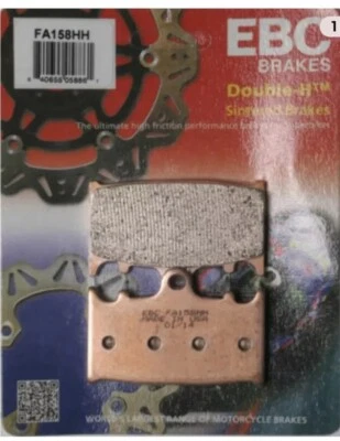 2 paquetes de pastillas de freno sinterizadas FA158HH EBC Double-H Foto 1 de 3