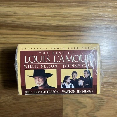 The Best of Louis L'Amour Cassettes Willie Nelson Johnny Cash New Sealed - Image 1 of 2