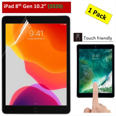 Ultra Clear HD Screen Protector For New Apple iPad 8 (10.2") 8th Generation 2020
