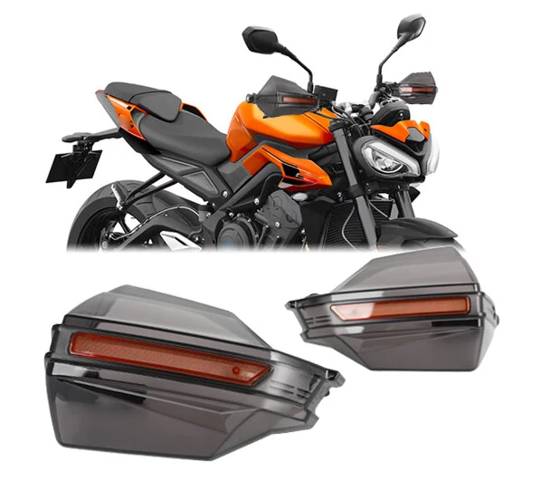 Pair 7/8" Handlebar Hand Guards Wind Protector For Triumph STREET TRIPLE TWIN - Image 1 of 4
