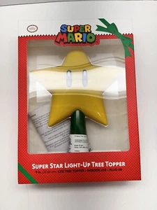 Super Mario Tree Topper Super Star Gen 2 Light Up Plug In 9" Nintendo Christmas - Picture 1 of 2