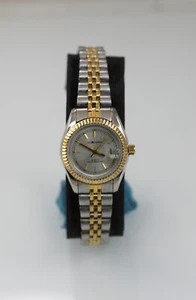 Montre pour femme Sag Harbor argent or acier inoxydable WR pile date quartz blanc - Photo 1 sur 6