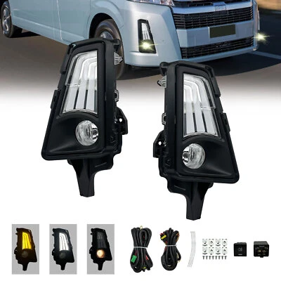 Luces antiniebla LED para Toyota Hiace 2019-2021 luces de parachoques delanteras con DRL Foto 1 de 4