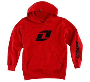 Zip-Up Hoodie Youth Medium Risky Red Shirt ICON One Industries 46048-007-052 B5 - Picture 1 of 3