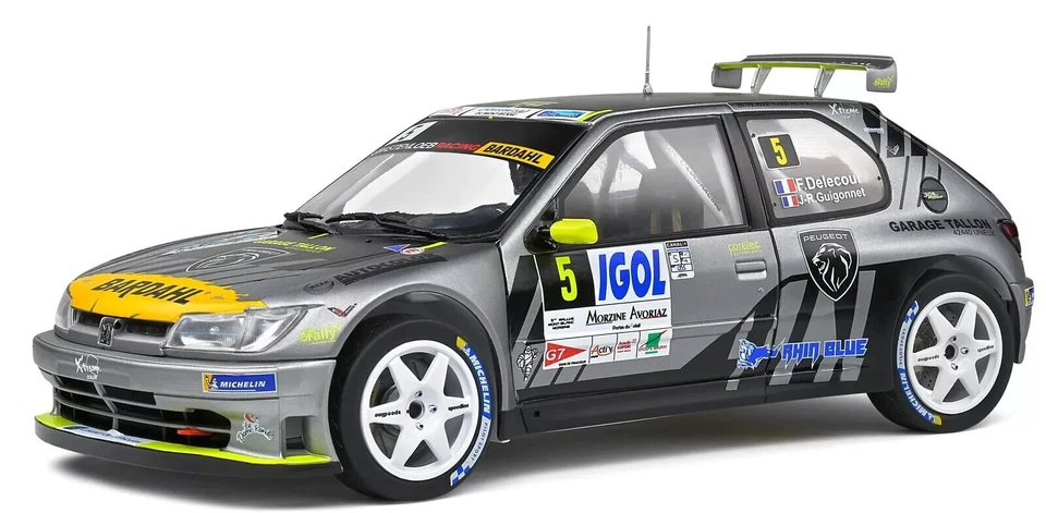 1/18 PEUGEOT 306 MAXI #5 MONT BLANC 2021 DELECOUR GUIGONNET SOLIDO S1808302 - Immagine 1 di 1