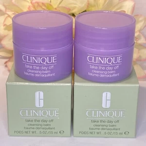 2 X Clinique Take The Day Off Cleansing Balm .5 = 1oz 30ml New In Box Free Ship - Picture 1 of 1