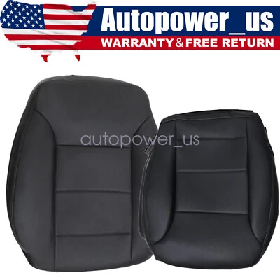 For 2009-2013 Benz ML320 ML350 Passenger Bottom & Upper Leather Seat Cover Black - Изображение 1 из 4
