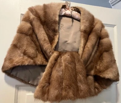 Estola de piel de visón genuina de colección Foto 1 de 4