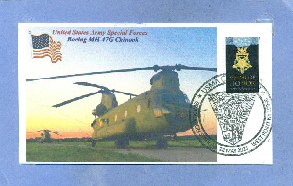 MH-47G CHINOOK Boeing Special Forces Color Photo US Army, USMA Graduation 2021 - Image 1 of 1