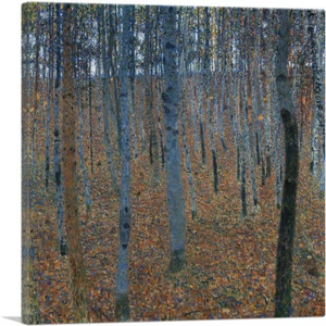 ARTCANVAS Beech Grove I 1902 Canvas Art Print by Gustav Klimt - Picture 1 of 11