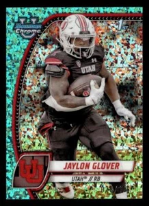 Mini refractor de diamante Jaylon Glover Aqua cromado #97 Bowman University 2024/275 - Imagen 1 de 2