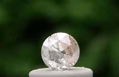 natural diamond loose round rose cut fancy diamond 0.24TCW 3.5MM, HD Video - Image 1 of 4