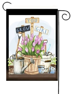 Bandera de jardín You Grow Girl * Doble cara ** Calidad superior - Imagen 1 de 1