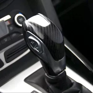 Carbon Fiber Car Inner Gear Shift Knob Cover Trim For Ford Escape Kuga 2013-2019 - Foto 1 di 6
