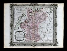 1766 Brion Map Russia Moscow St. Petersburg Nowgorod Smolensk Estonia Latvia