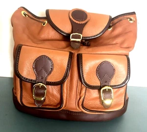 Butterweicher Rucksack Terrakotta & Braun Leder ARIANNA Made in Italy - Bild 1 von 10