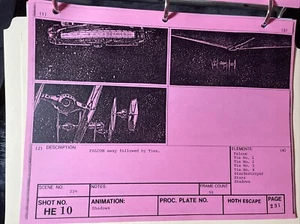 Star wars storyboards Empire Strikes Back movie props TIE FIGHTER FALCON Art ESB - Picture 1 of 16