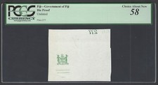 Fiji- Government of Fiji  Die Proof Test Note Uncirculated 