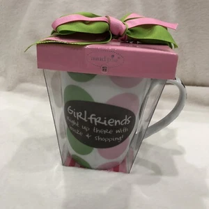 Mud Pie Girlfriends Love Polka Dot Tasse - Bild 1 von 4