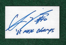 CHRIS ZORICH CF HOF - NATIONAL VIP  - AUTOGRAPH "ON CARD" - NOTRE DAME CHAMPIOMS