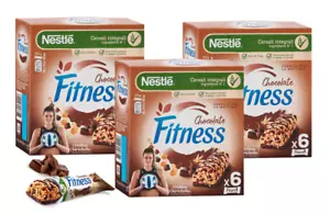 3X Nestle Fitness Chocolate Barrette ai Cereali Integrali con Cioccolato 141g - Foto 1 di 9
