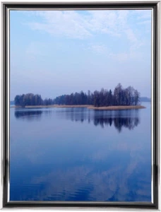 11X17 Picture Frame Black-Silver, Display Pictures 11X17 Poster Frame for Pictur - Picture 1 of 12