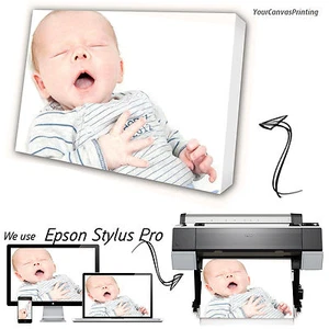 Impresión en lona personalizada A4 - 8"" x 11,5"" - Tu foto imagen impresa y enmarcada en caja - Imagen 1 de 5