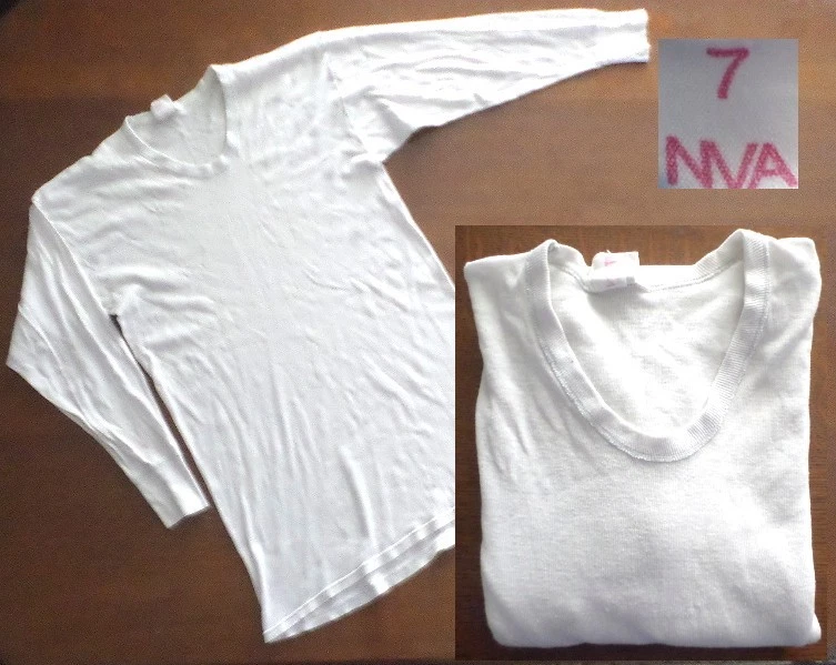 DDR NVA Grenztruppen Stasi Armee Unterhemd Langarm (für Winter - Uniform ) Gr.7 - Bild 1 von 4