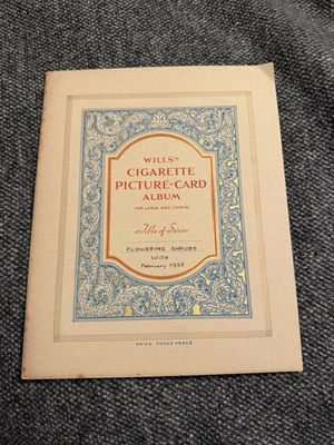 Full Set L30 Wills Flowering Shrubs 1935 In Album - Excellent+ - Image 1 of 4