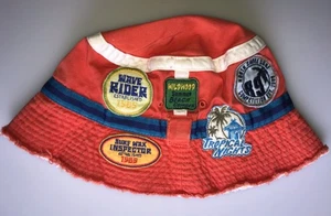 Vintage North Shore Surf Competition 1989 Surfing Patches Bucket Hat - Picture 1 of 11