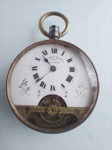 Hebdomas Orologio da Tasca 8 Giorni Ricambi Riparazione 47,3mm Dia Problema Molla - Foto 1 di 16