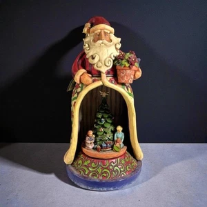 Figura giratoria musical de Papá Noel Jim Shore "Christmas Spirit Lives Within" 2006 - Imagen 1 de 8
