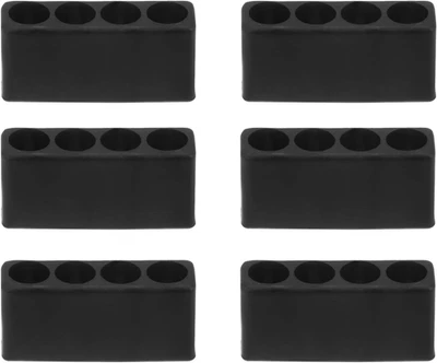 Schraubendreher Bithalter Organizer 6 Stück Kunststoff 4 Löcher 1/4 Zoll - Bild 1 von 4