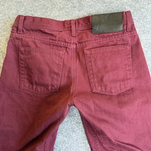 Naked & Famous WeirdGuy Jean Men(33x33) 34x33 Burgundy Selvedge Twill Button Fly - Picture 1 of 10