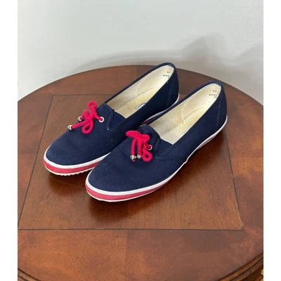 Zapatillas de lona Grasshopper vintage años 80 rojo blanco azul talla 8,5 Foto 1 de 4