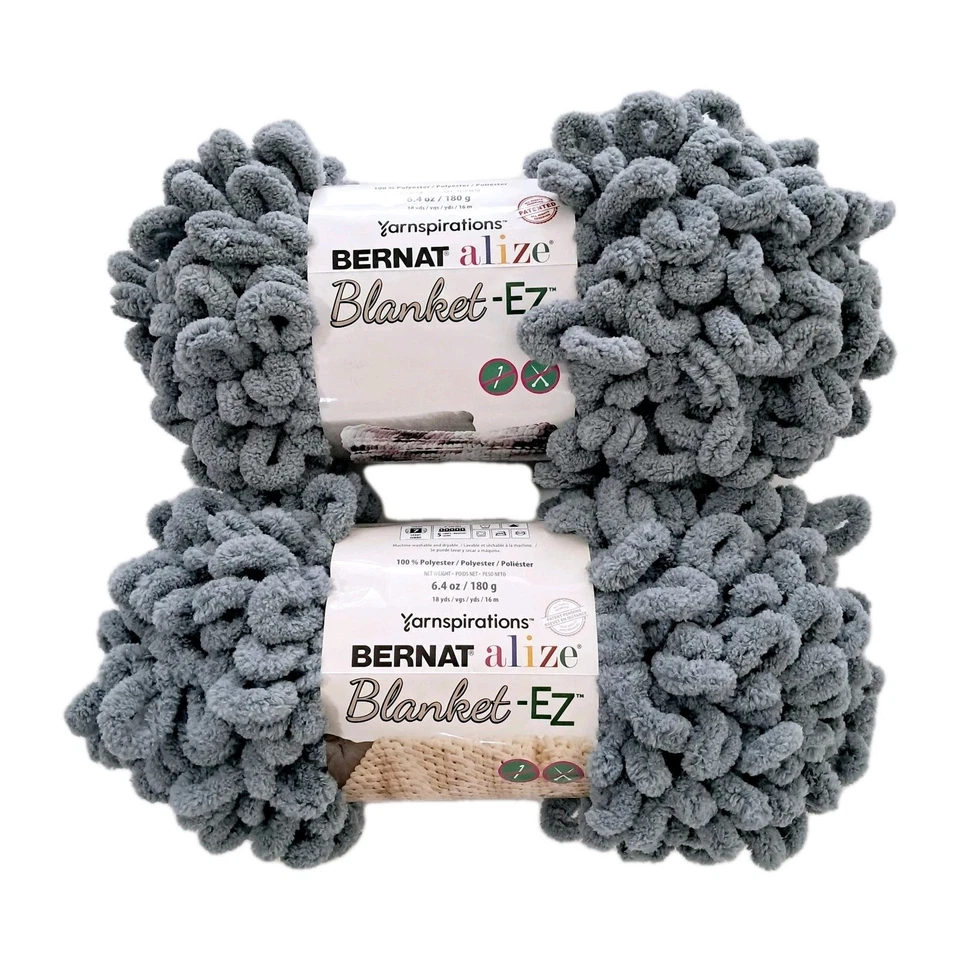 Bernat Alize Blanket-ez Yarn Dark Gray