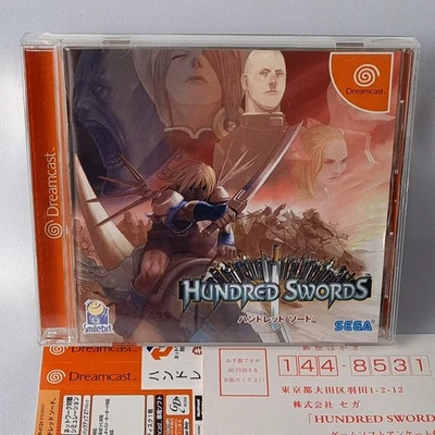Hundred Swords + Reg.&Spin.Card Sega Dreamcast Japan Sega Strategy 2001 - Image 1 of 4