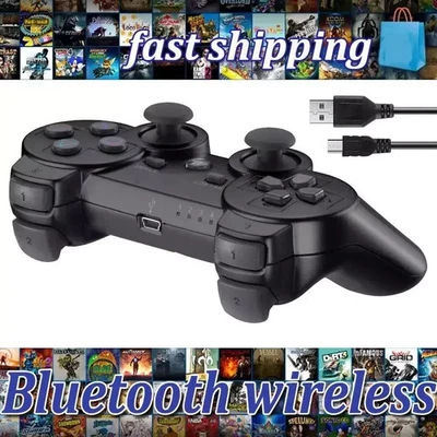 Wireless Bluetooth GamePad Controller For PS3 Playstation 3 Dual Vibration DHL - Bild 1 von 4