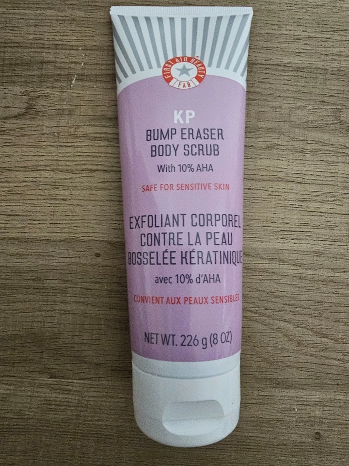 First Aid Beauty KP Bump Eraser Exfoliating Body Scrub, with 10% AHA, 8 oz NEW - Image 1 of 3