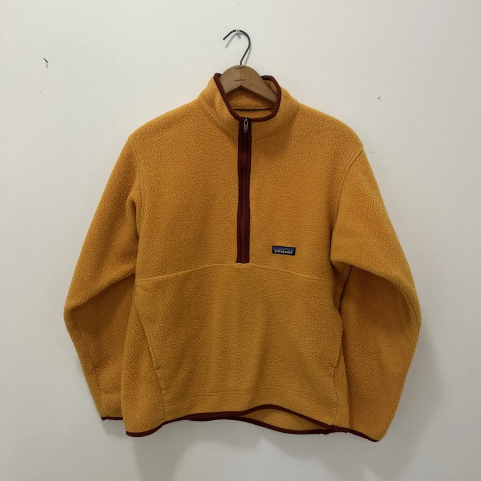 Vintage Patagonia Marsupial Mens Size Medium Synchilla Pullover Fleece Yellow - Image 1 of 4