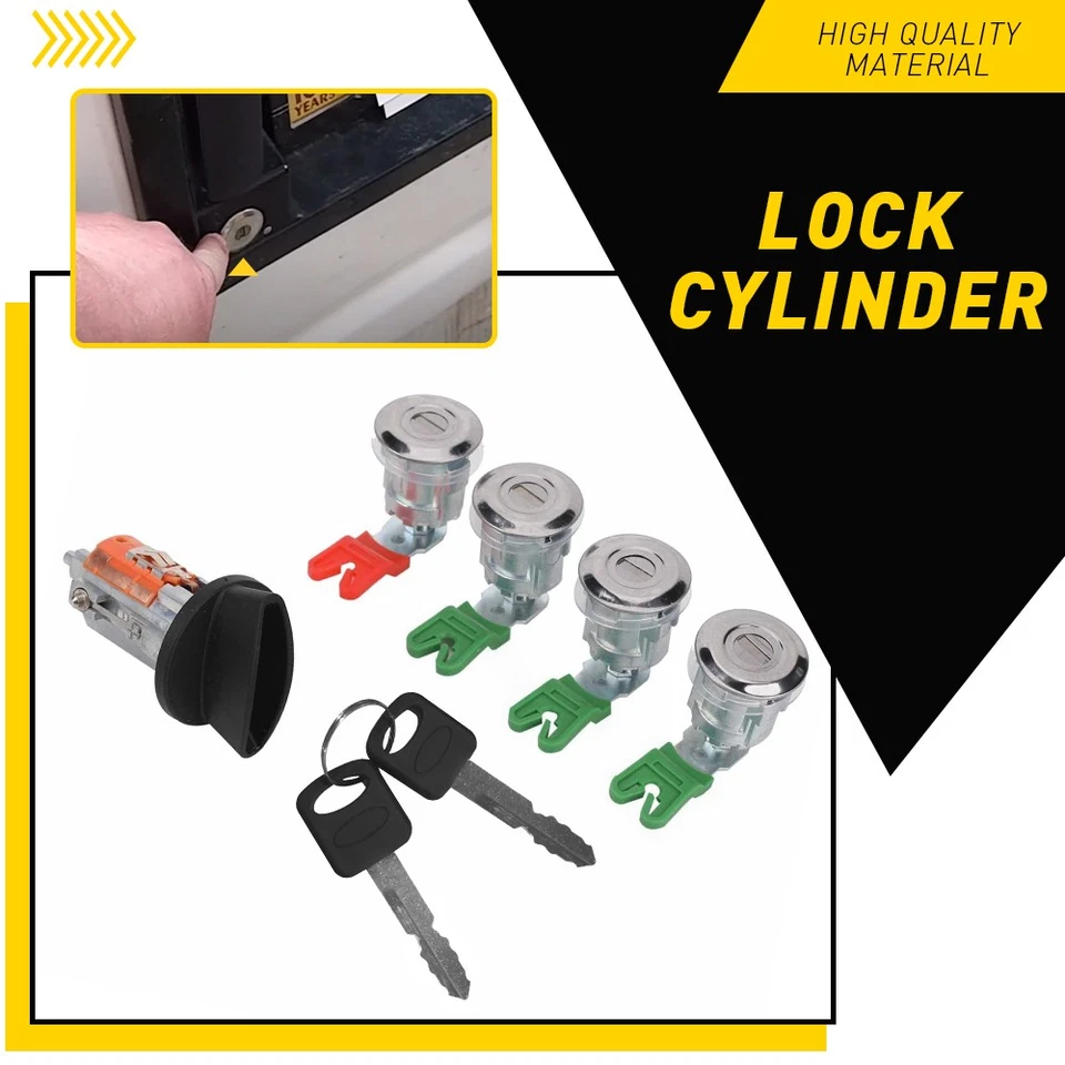 703369 Juego de cilindro de encendido y cerradura de 4 puertas para Ford Econoline Van E150 E250 E350 Foto 1 de 4