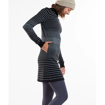 Vestido suéter de cuello alto Title Nine Synergy 2.0 para mujer talla XL negro bolsillo Foto 1 de 4