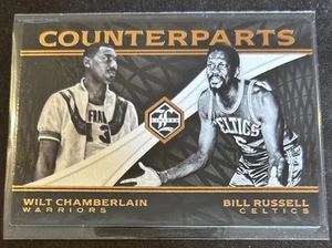 Bill Russell / Wilt Chamberlain 2016-17 Panini Limited Insert #15 Counterparts - Picture 1 of 2